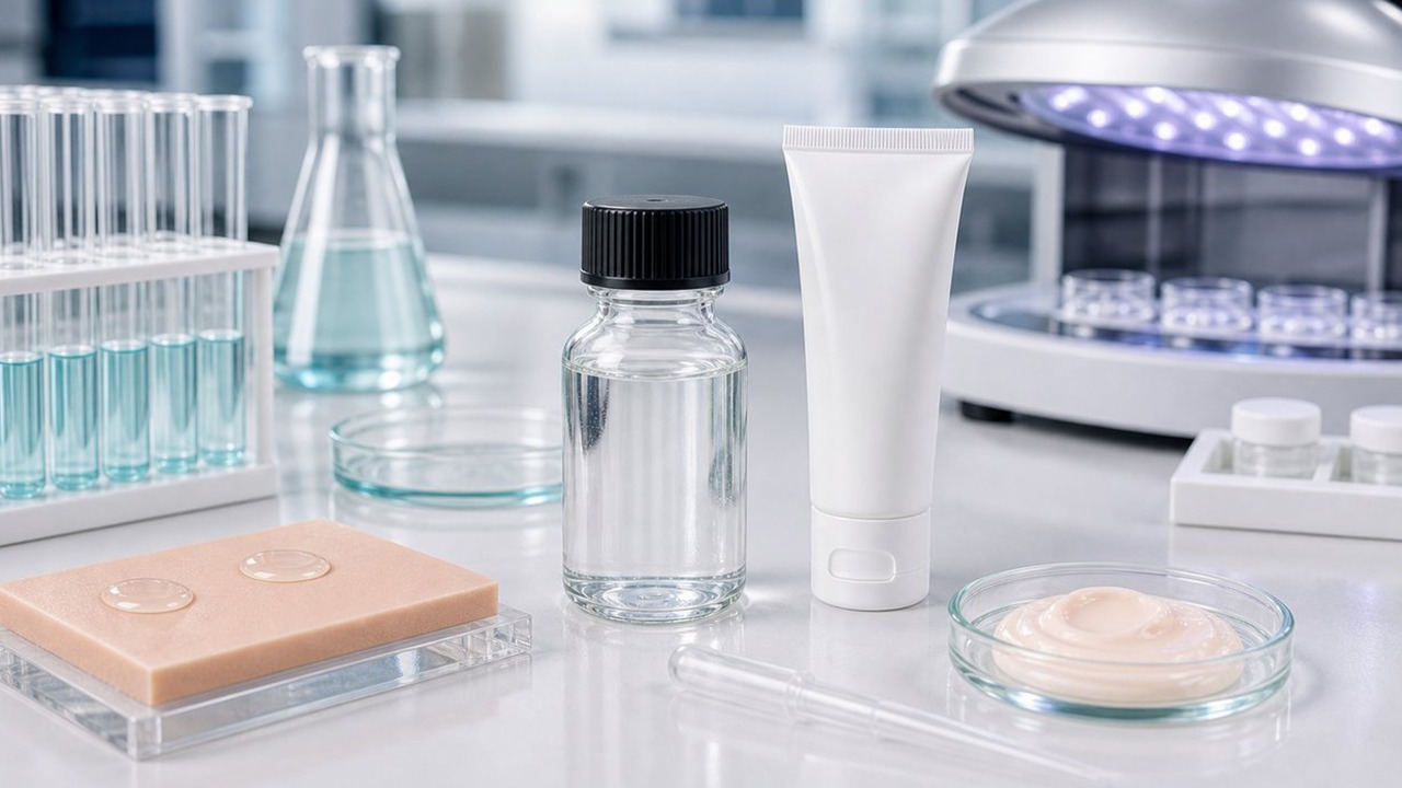 Cosmetics & Skincare industry testing visual